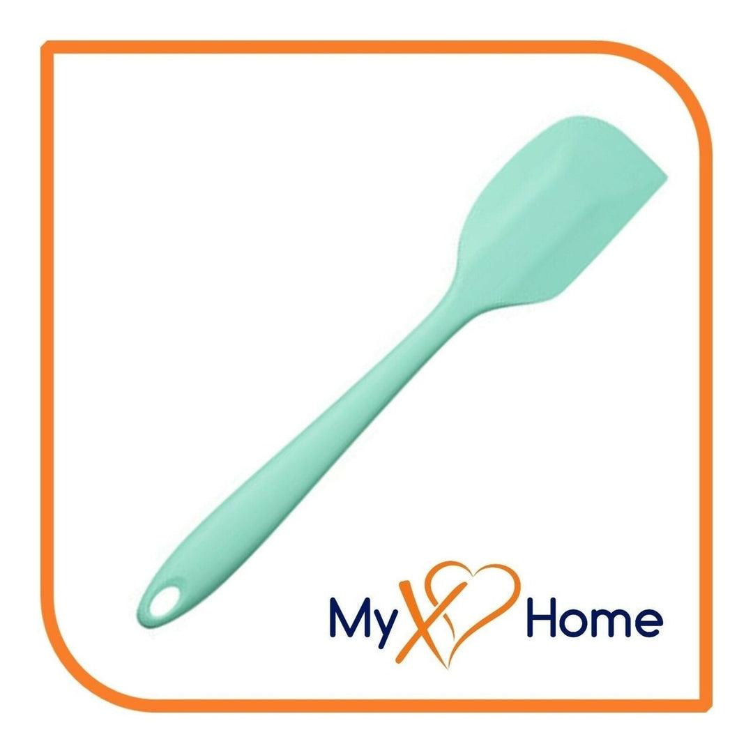 8" Pastel Green Silicone Spatula by MyXOHome (1 2 4 or 6 Spatulas) Image 2