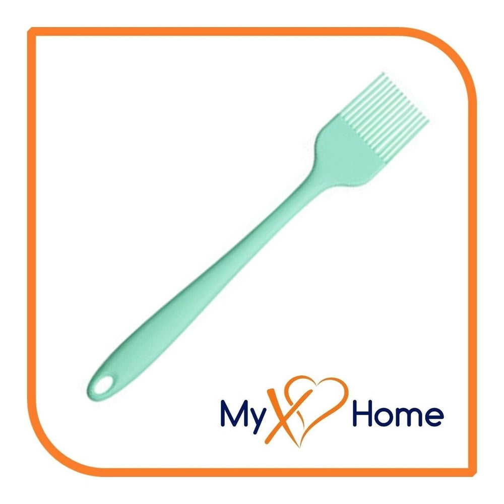 8" Pastel Green Silicone Basting Brush by MyXOHome (1 2 4 or 6 Brushes) Image 2