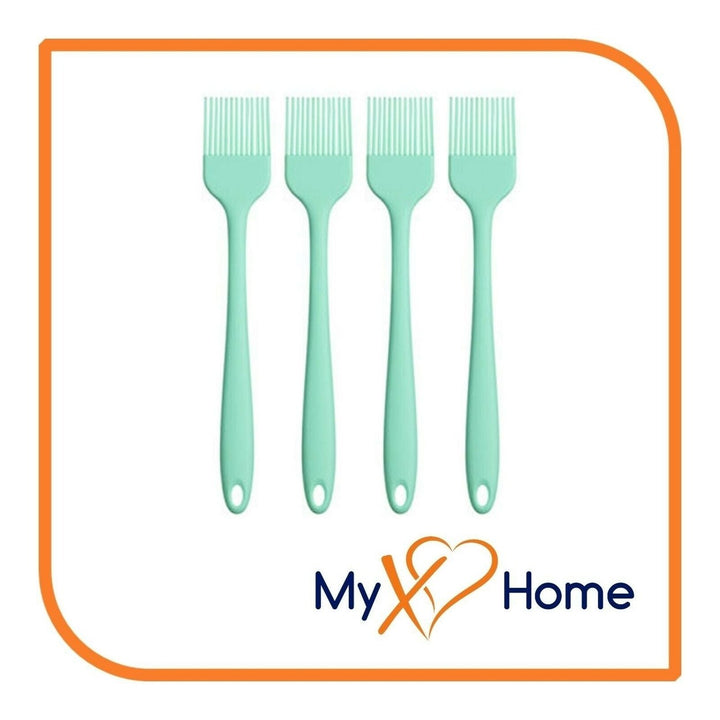 8" Pastel Green Silicone Basting Brush by MyXOHome (1 2 4 or 6 Brushes) Image 1