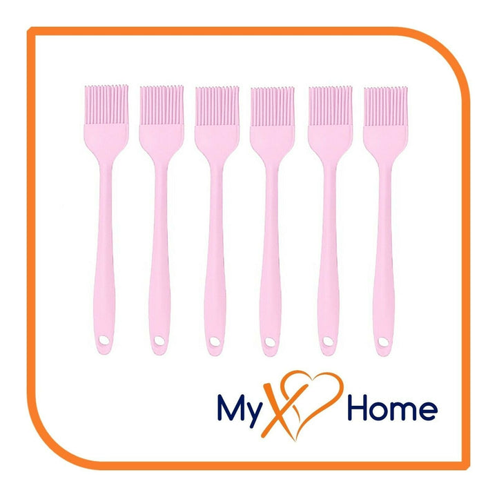 8" Pink Silicone Basting Brush by MyXOHome (1 2 4 or 6 Brushes) Image 1