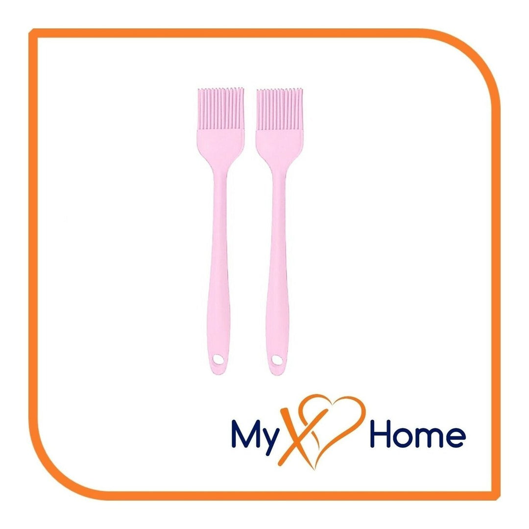 8" Pink Silicone Basting Brush by MyXOHome (1 2 4 or 6 Brushes) Image 3