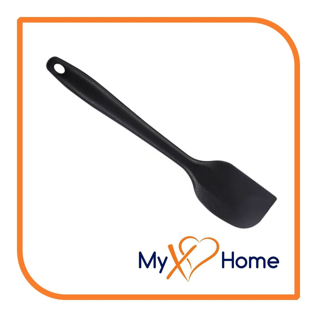 8" Black Silicone Spatula by MyXOHome (1 2 4 or 6 Spatulas) Image 4