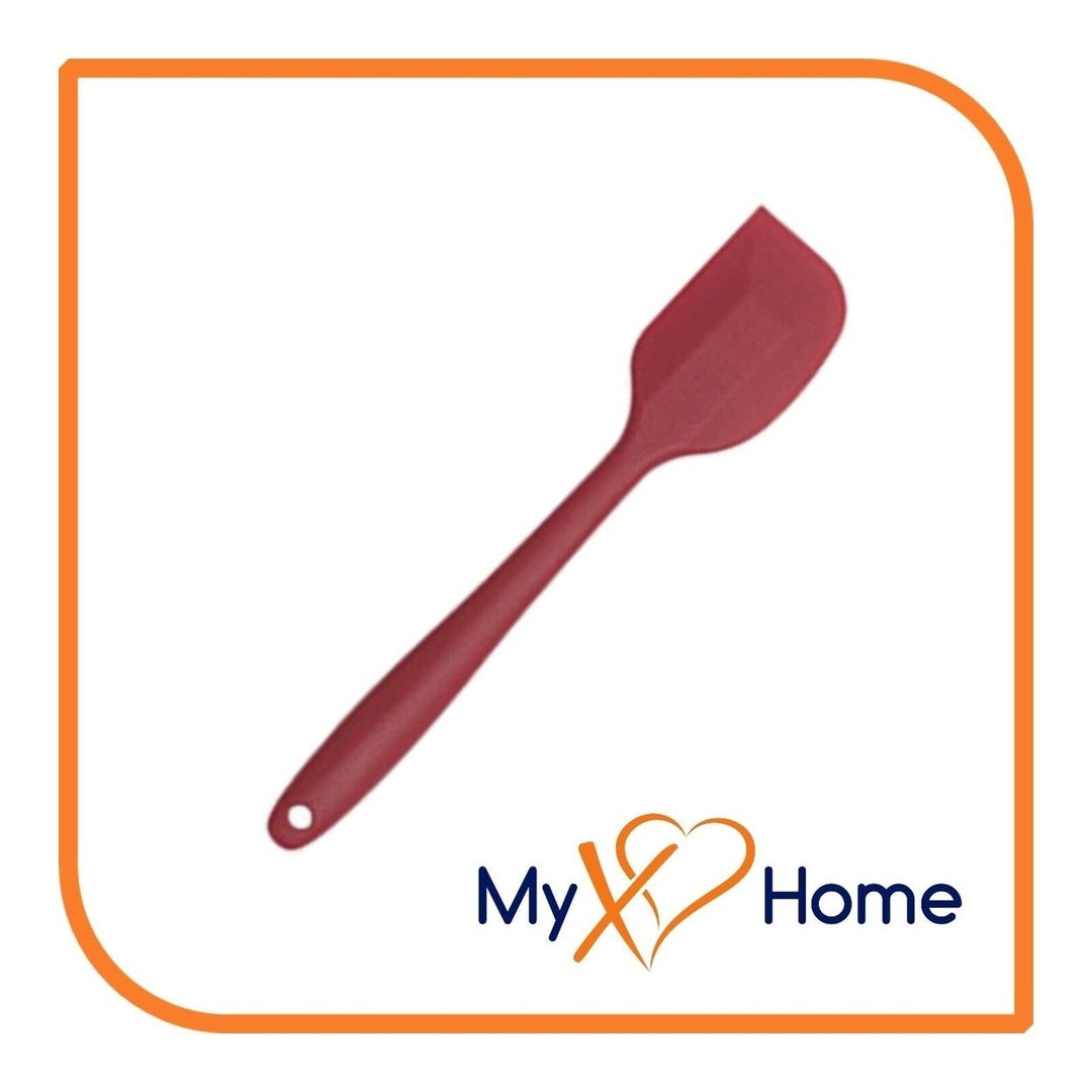 8" Burgundy Red Silicone Spatula by MyXOHome (1 2 4 or 6 Spatulas) Image 1