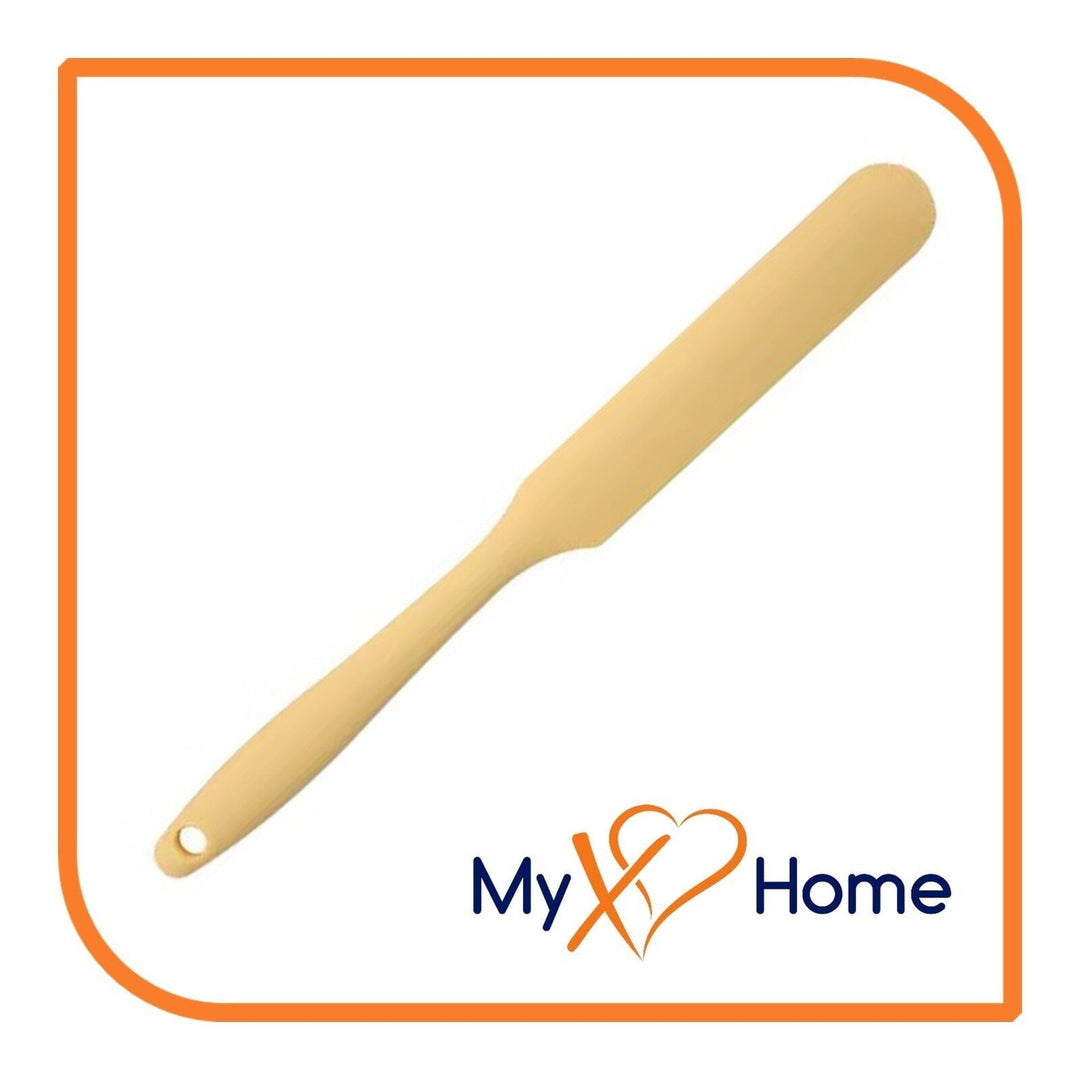 9.5" Pastel Yellow Silicone Frosting by MyXOHome (1 2 4 or 6 Frosting Knives) Image 2