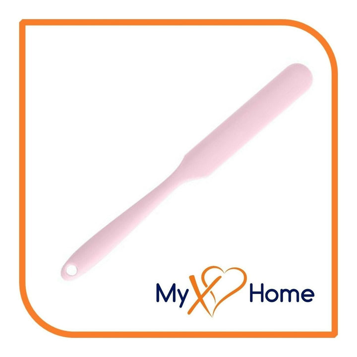 9.5" Pink Silicone Frosting Knife by MyXOHome (1 2 4 or 6 Frosting Knives) Image 1