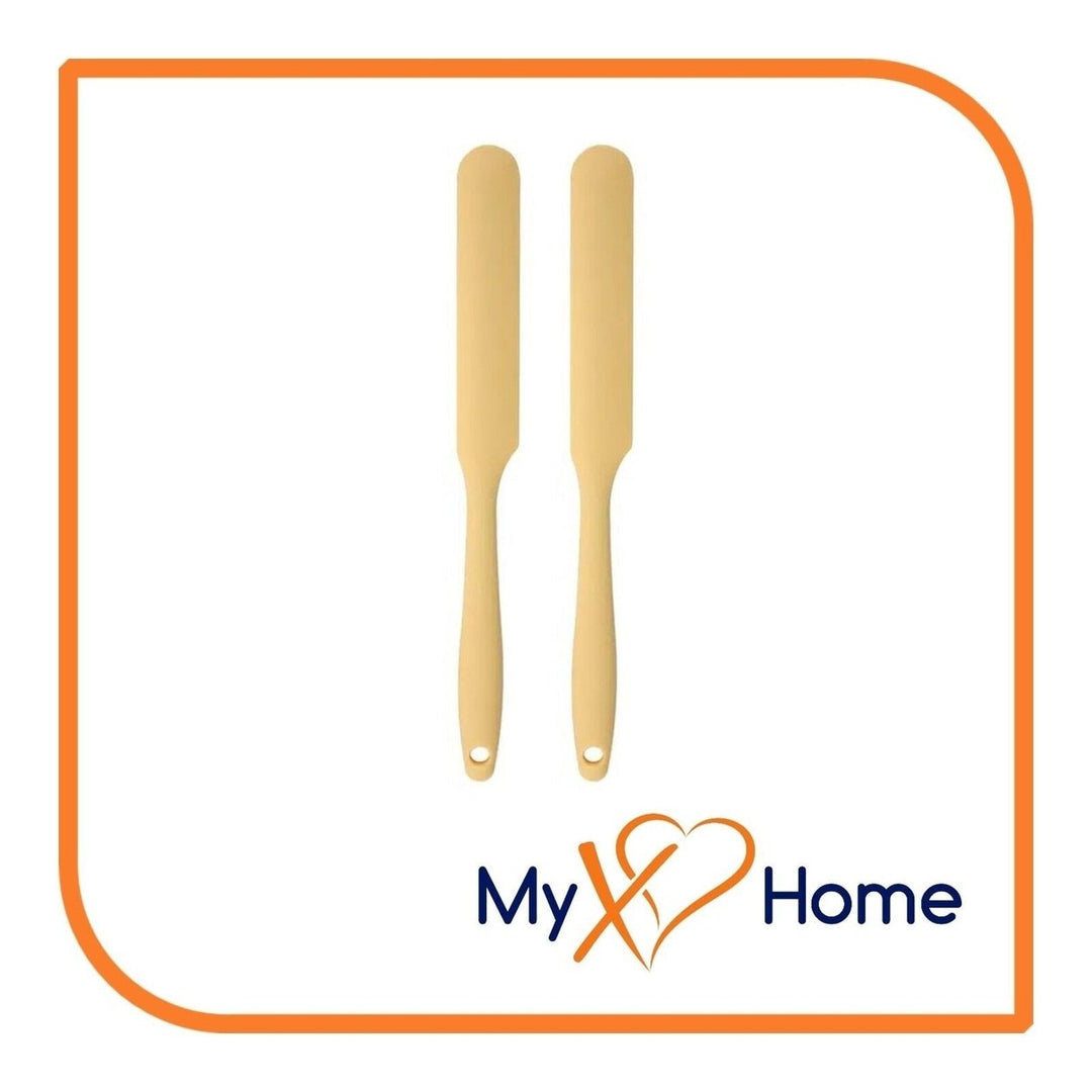 9.5" Pastel Yellow Silicone Frosting by MyXOHome (1 2 4 or 6 Frosting Knives) Image 1