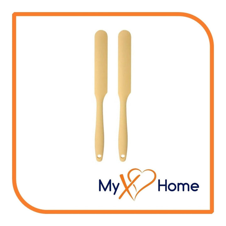 9.5" Pastel Yellow Silicone Frosting by MyXOHome (1 2 4 or 6 Frosting Knives) Image 1