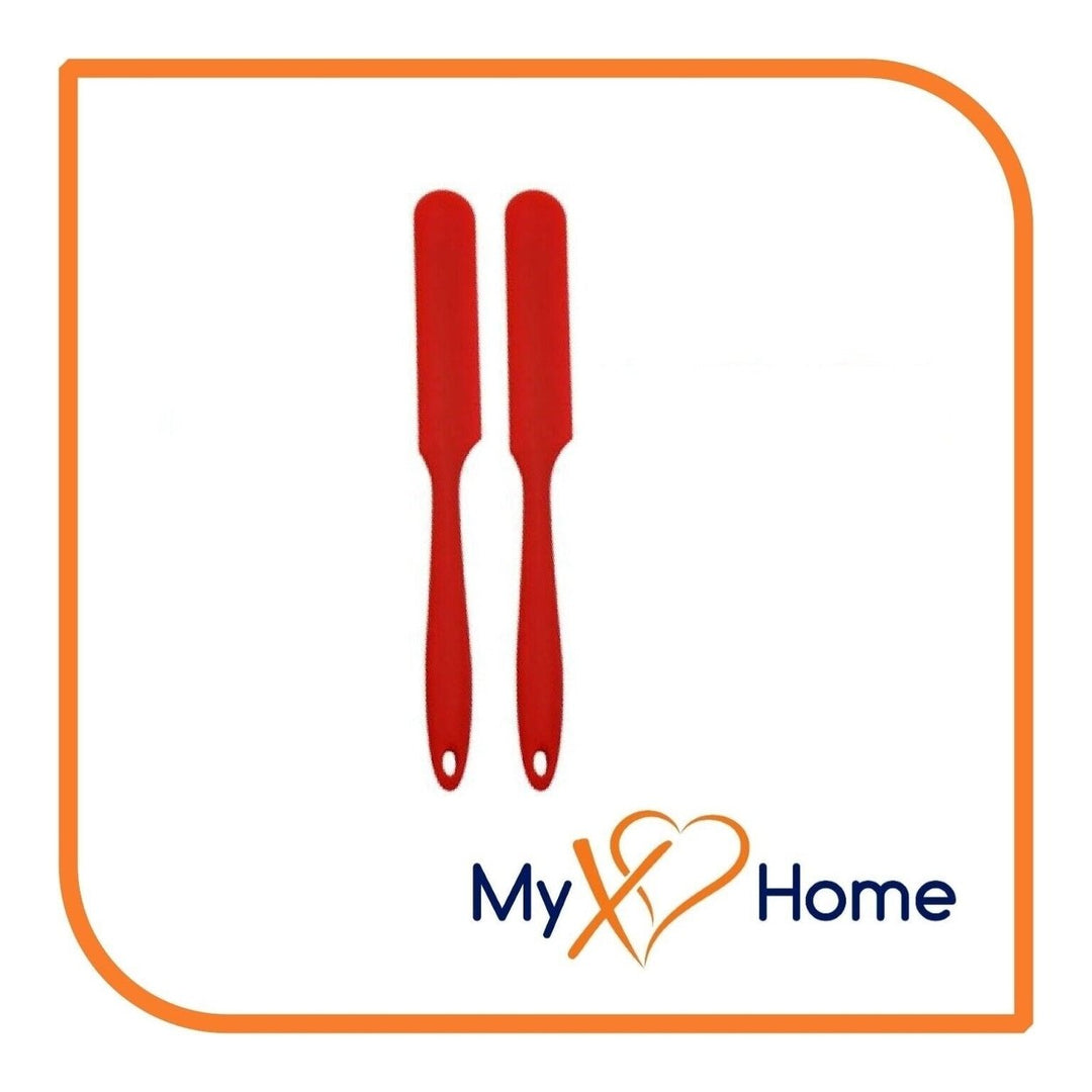 9.5" Red Silicone Frosting Knife by MyXOHome (1 2 4 or 6 Frosting Knives) Image 1