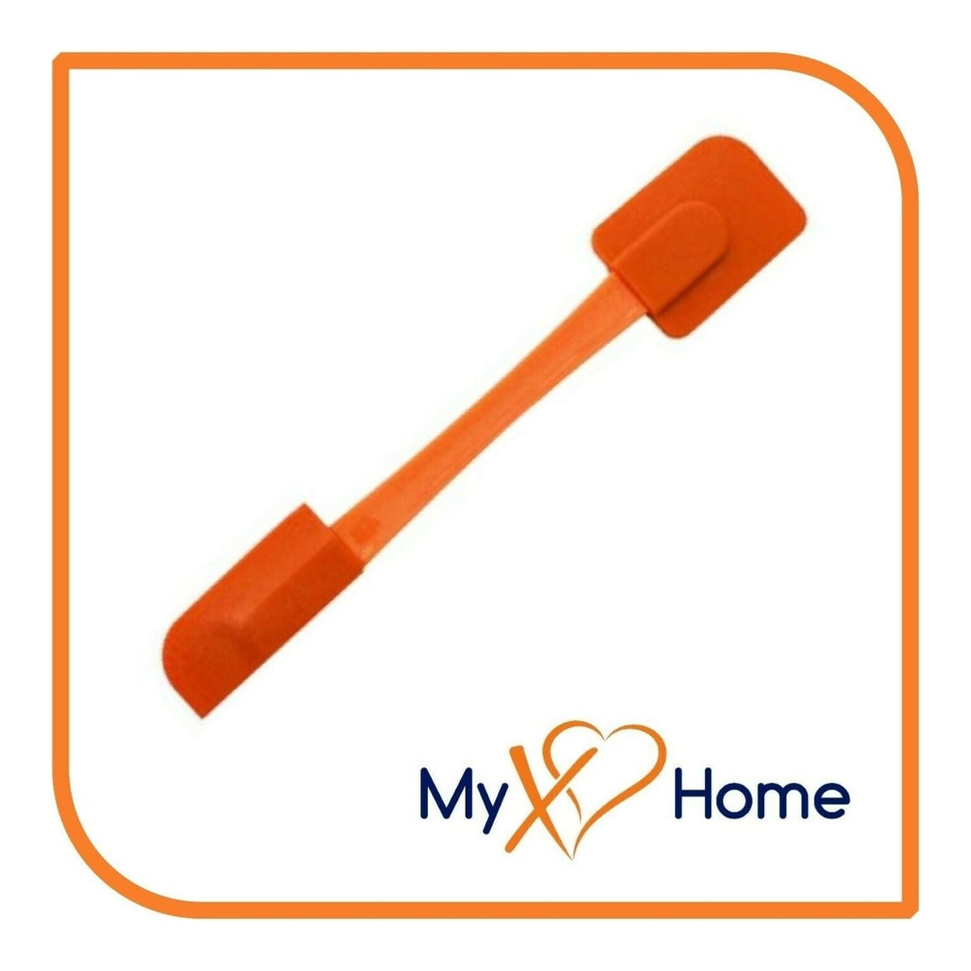 9.75" Orange Silicone Dual Sided Spatula by MyXOHome (1 2 4 or 6 Spatulas) Image 2