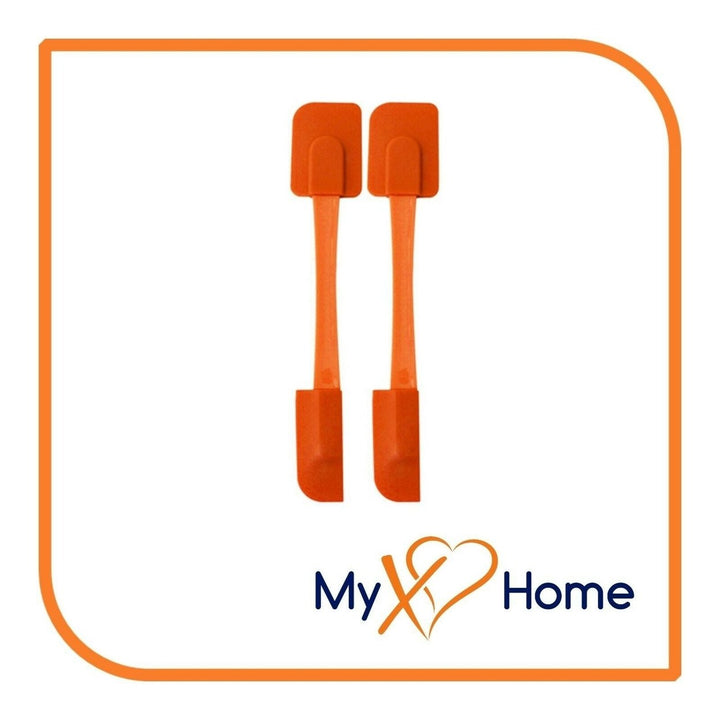 9.75" Orange Silicone Dual Sided Spatula by MyXOHome (1 2 4 or 6 Spatulas) Image 3