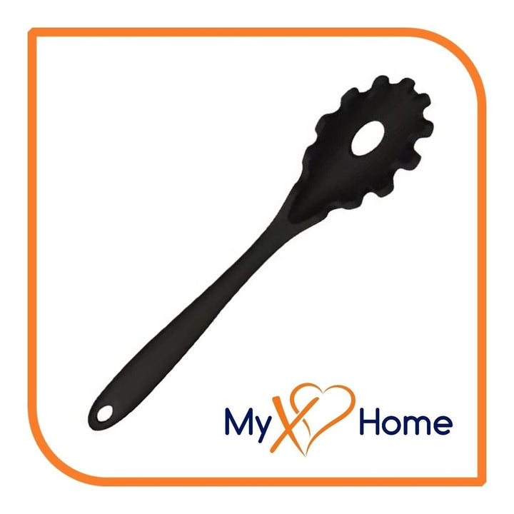 8-1/2" Black Silicone Pasta Fork by MyXOHome Image 1