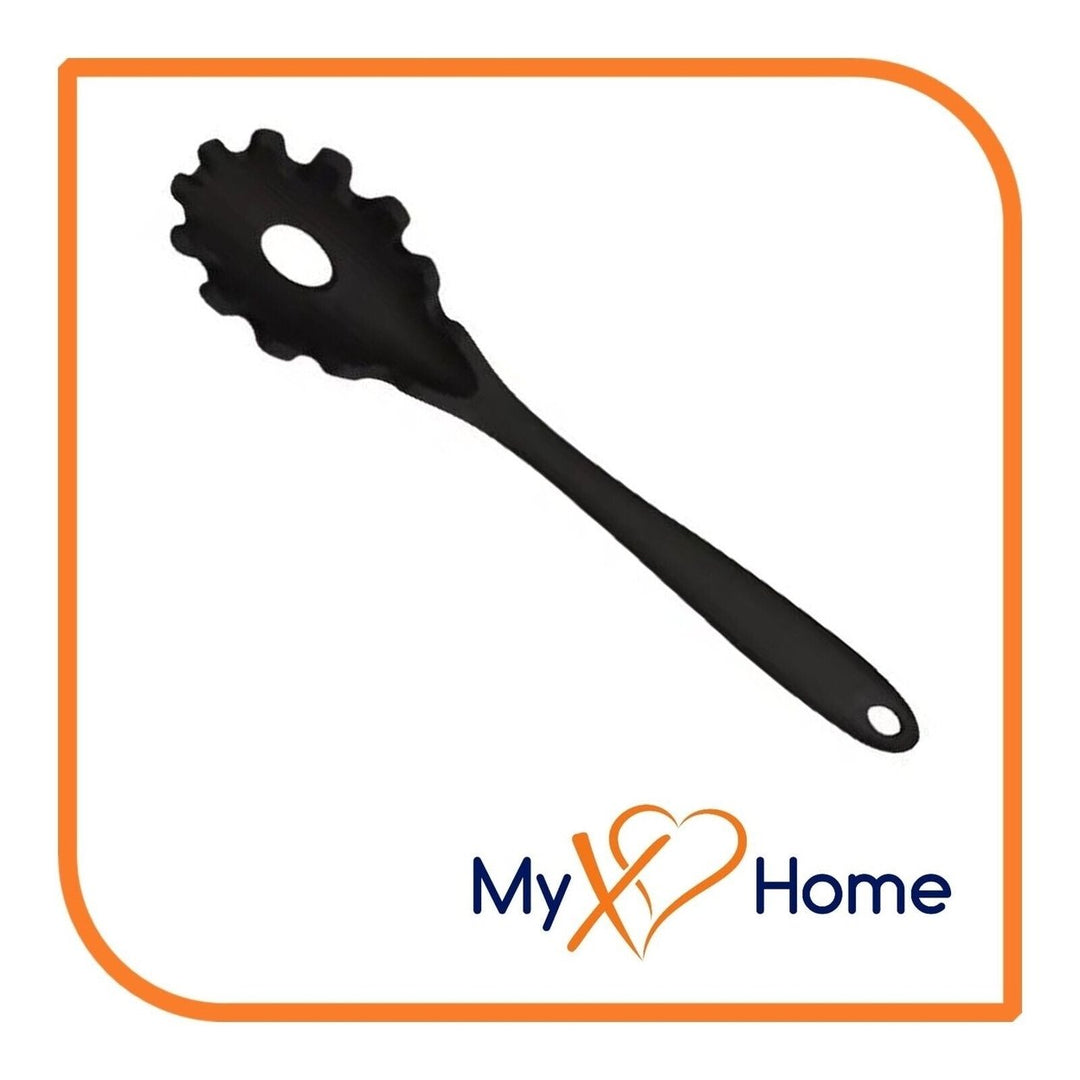 8-1/2" Black Silicone Pasta Fork by MyXOHome Image 2