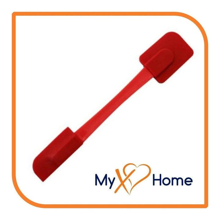 9.75" Red Silicone Dual Sided Spatula by MyXOHome (1 2 4 or 6 Spatulas) Image 2