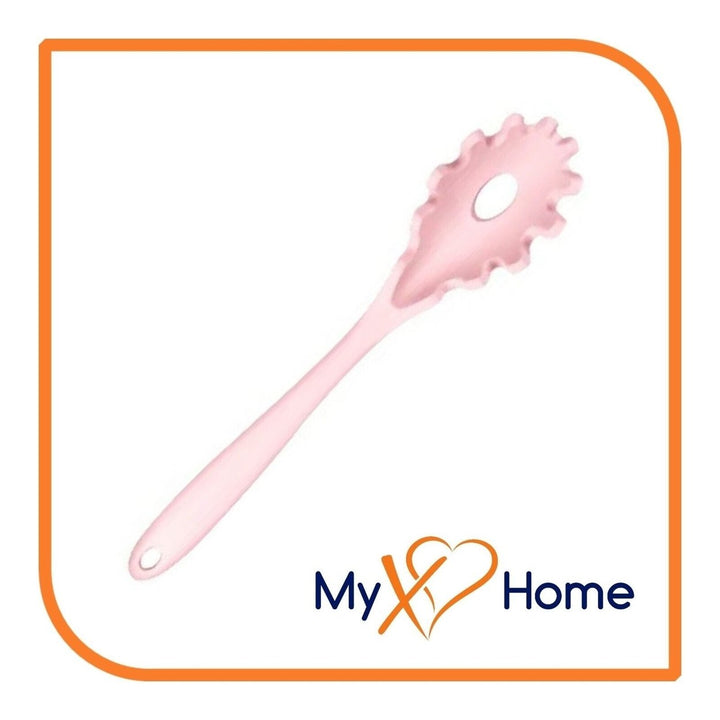 8-1/2" Pink Silicone Pasta Fork by MyXOHome Image 1