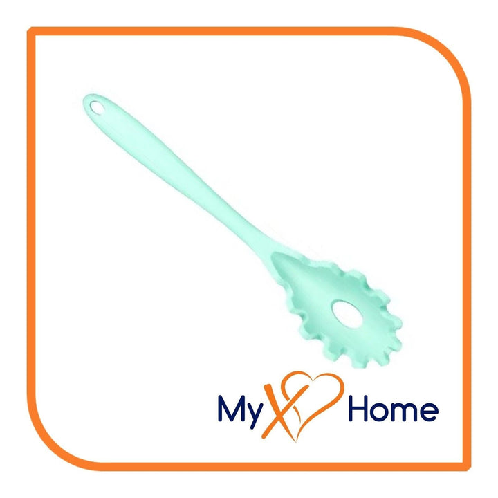 8-1/2" Pastel / Nordic Green Silicone Pasta Fork by MyXOHome Image 3