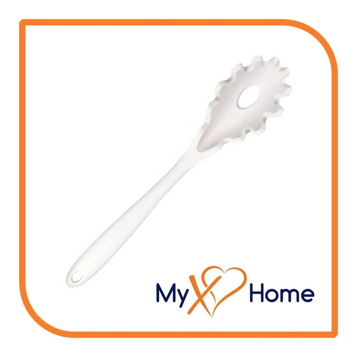 8-1/2" White Silicone Pasta Fork by MyXOHome Image 1