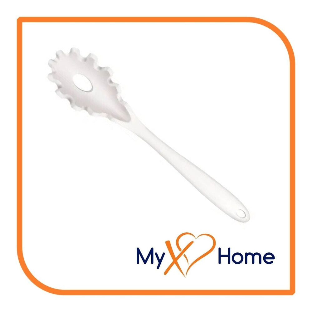 8-1/2" White Silicone Pasta Fork by MyXOHome Image 2