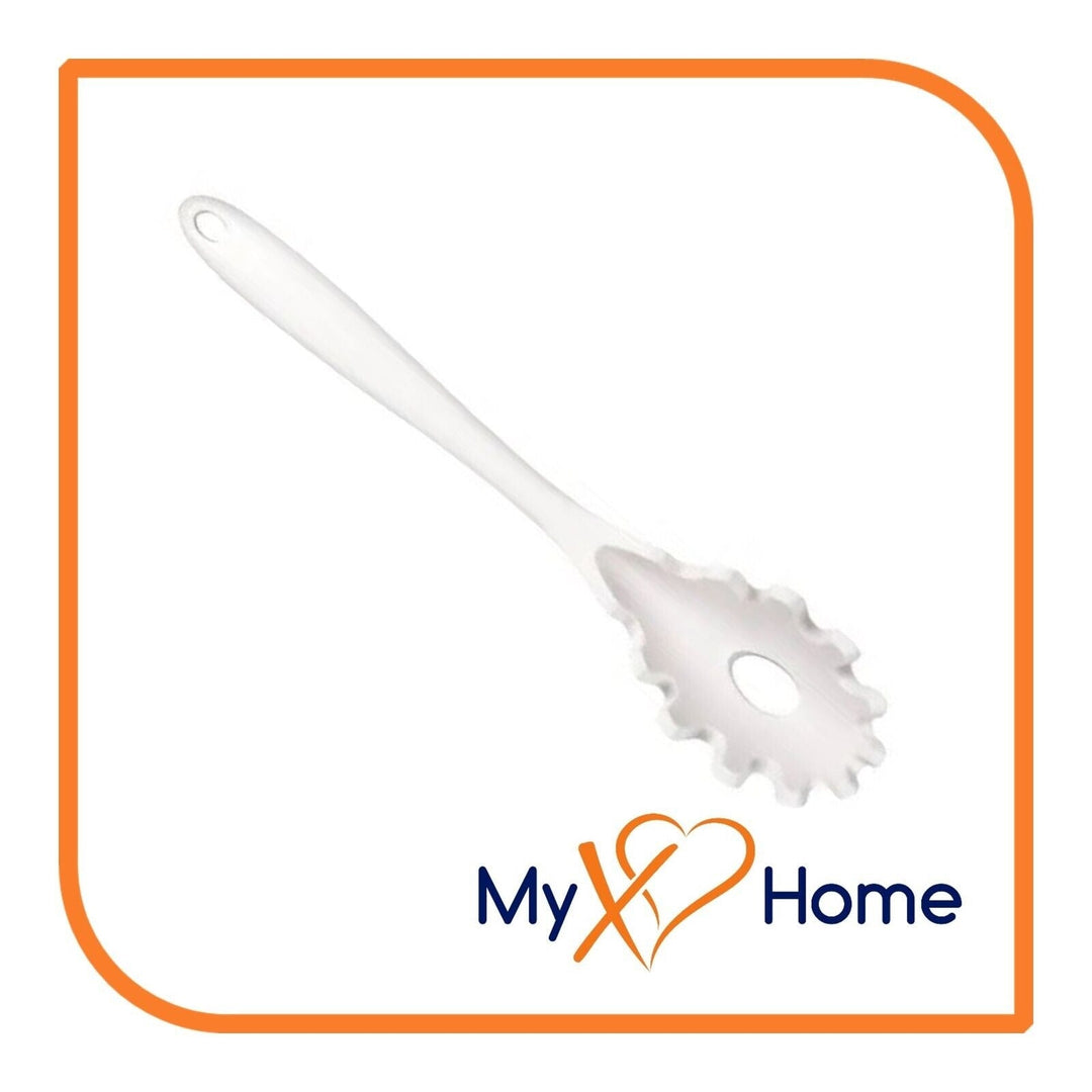 8-1/2" White Silicone Pasta Fork by MyXOHome Image 3