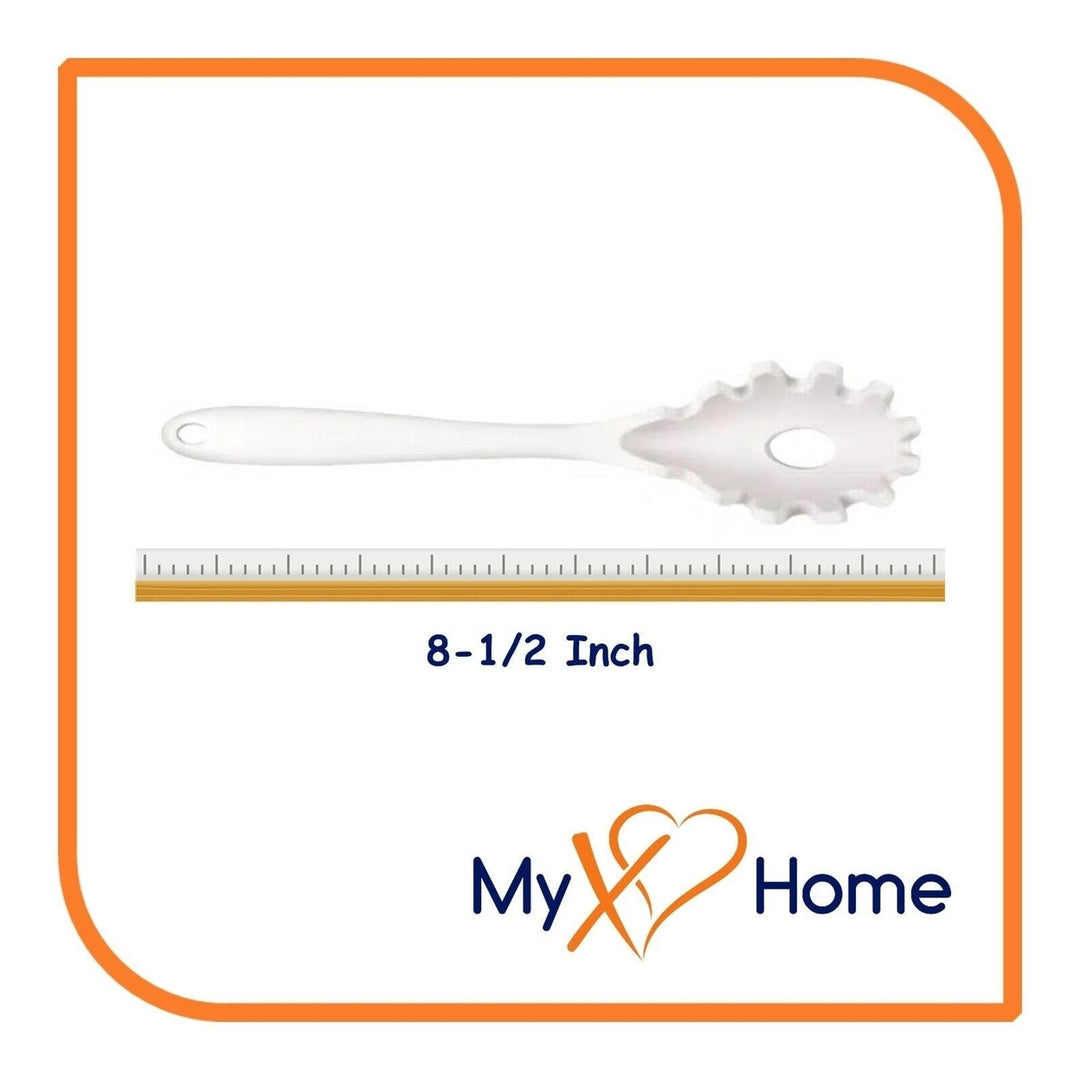 8-1/2" White Silicone Pasta Fork by MyXOHome Image 4