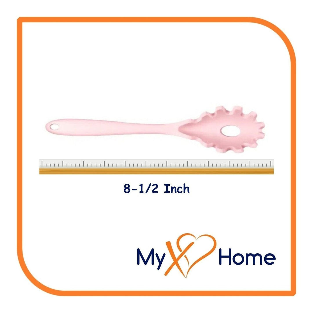 8-1/2" Pink Silicone Pasta Fork by MyXOHome Image 4