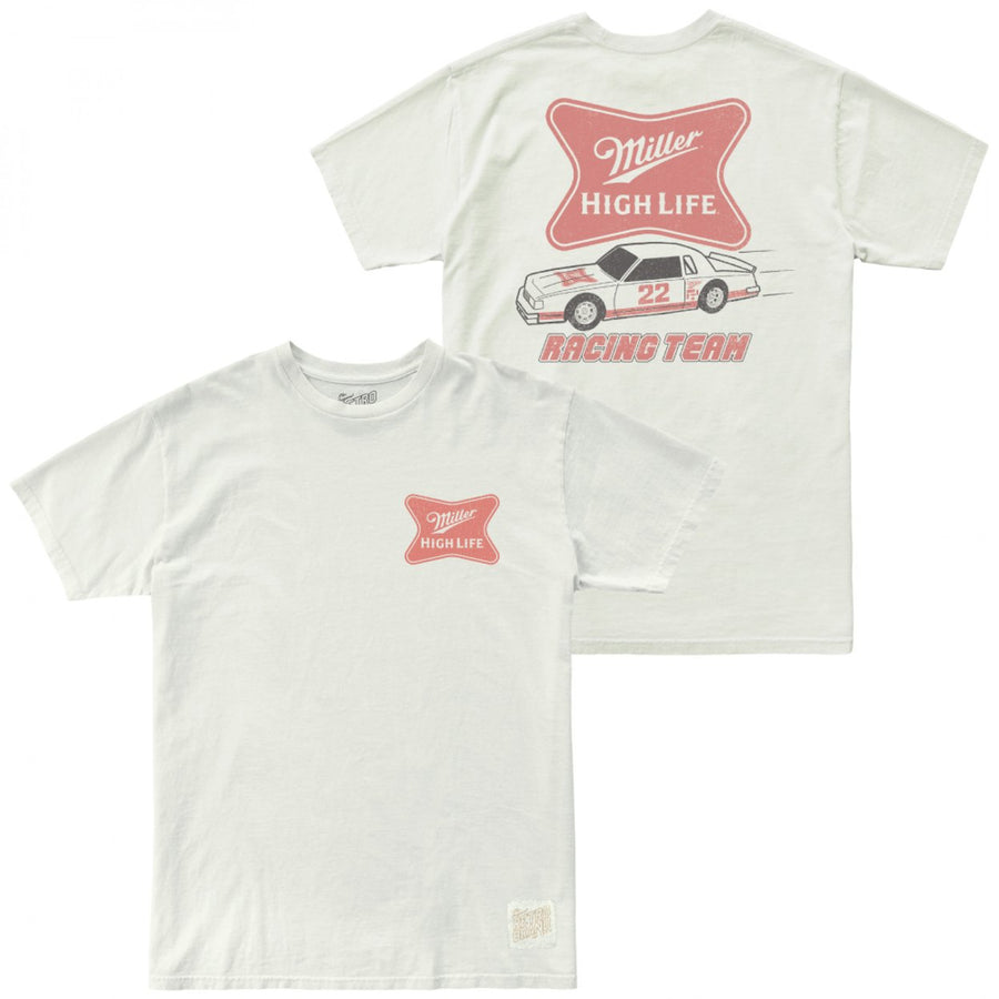 Miller High Life Racing Team Front and Back Print T-Shirt Image 1