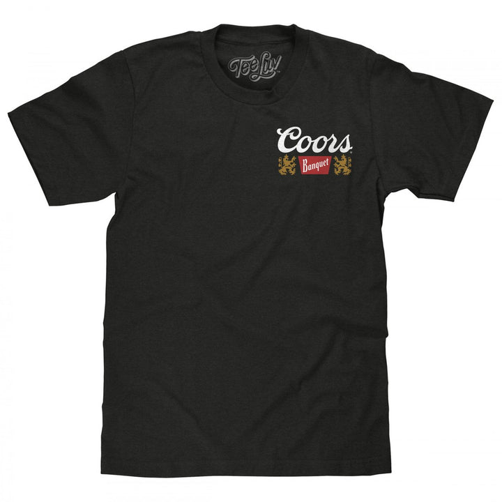 Coors Banquet Rocky Mountain Fresh Front and Back Print T-Shirt Image 3