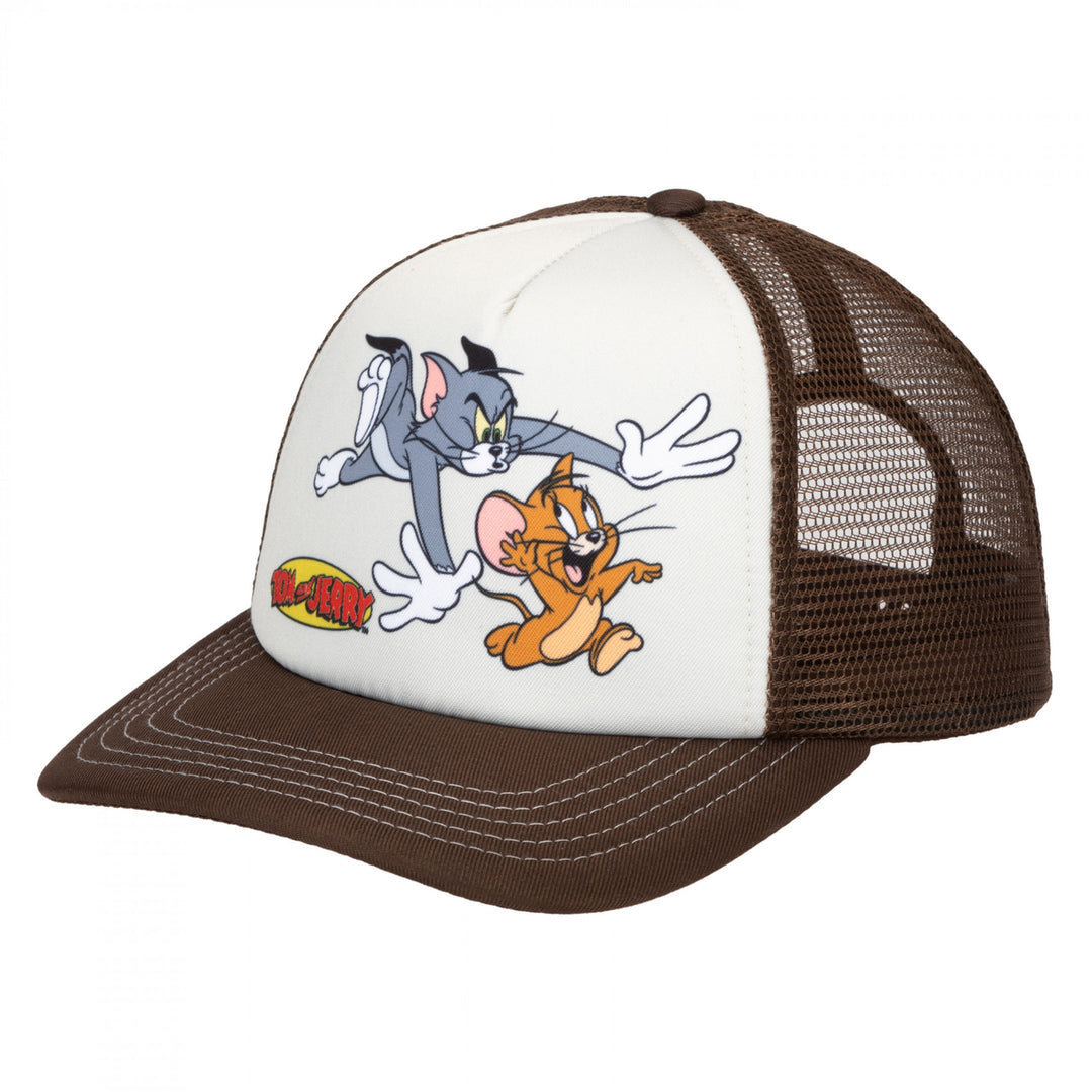 Tom and Jerry Chase Snapback Trucker Hat Image 1