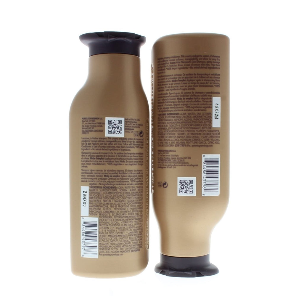 Pureology Nanoworks Gold Shampoo and Conditioner Combo 9oz/266ml Image 2