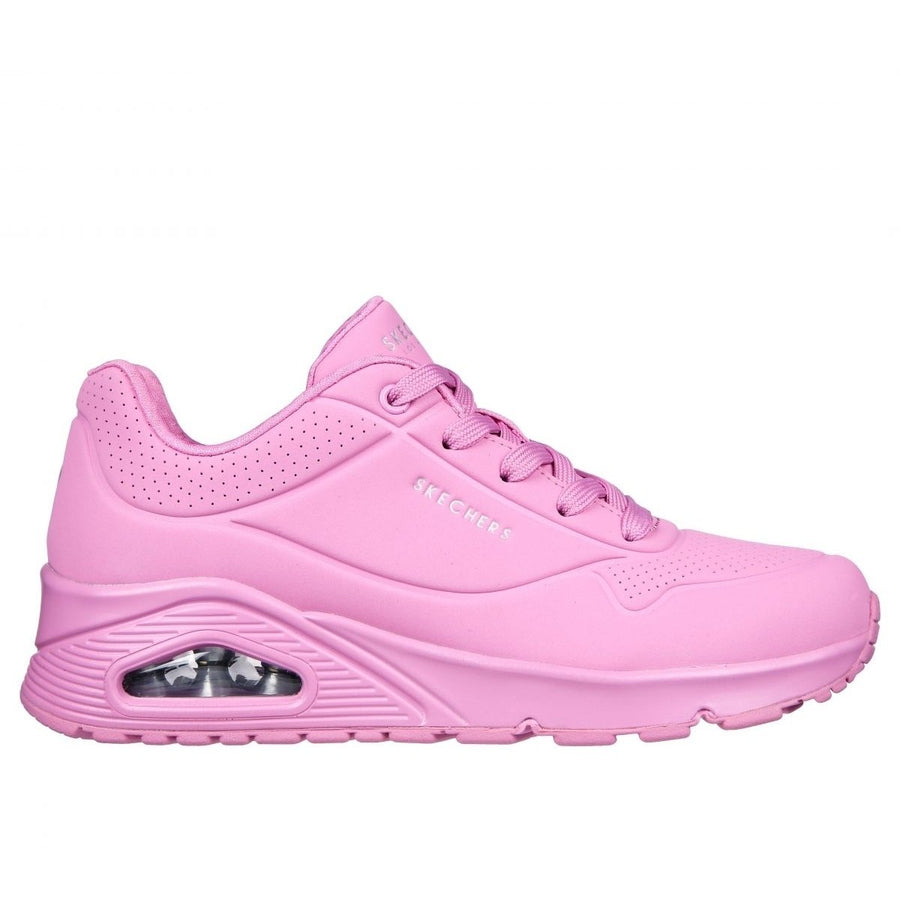 Skechers Womens Uno - Stand on Air Sneaker Pink - 73690-PNK PINK Image 1