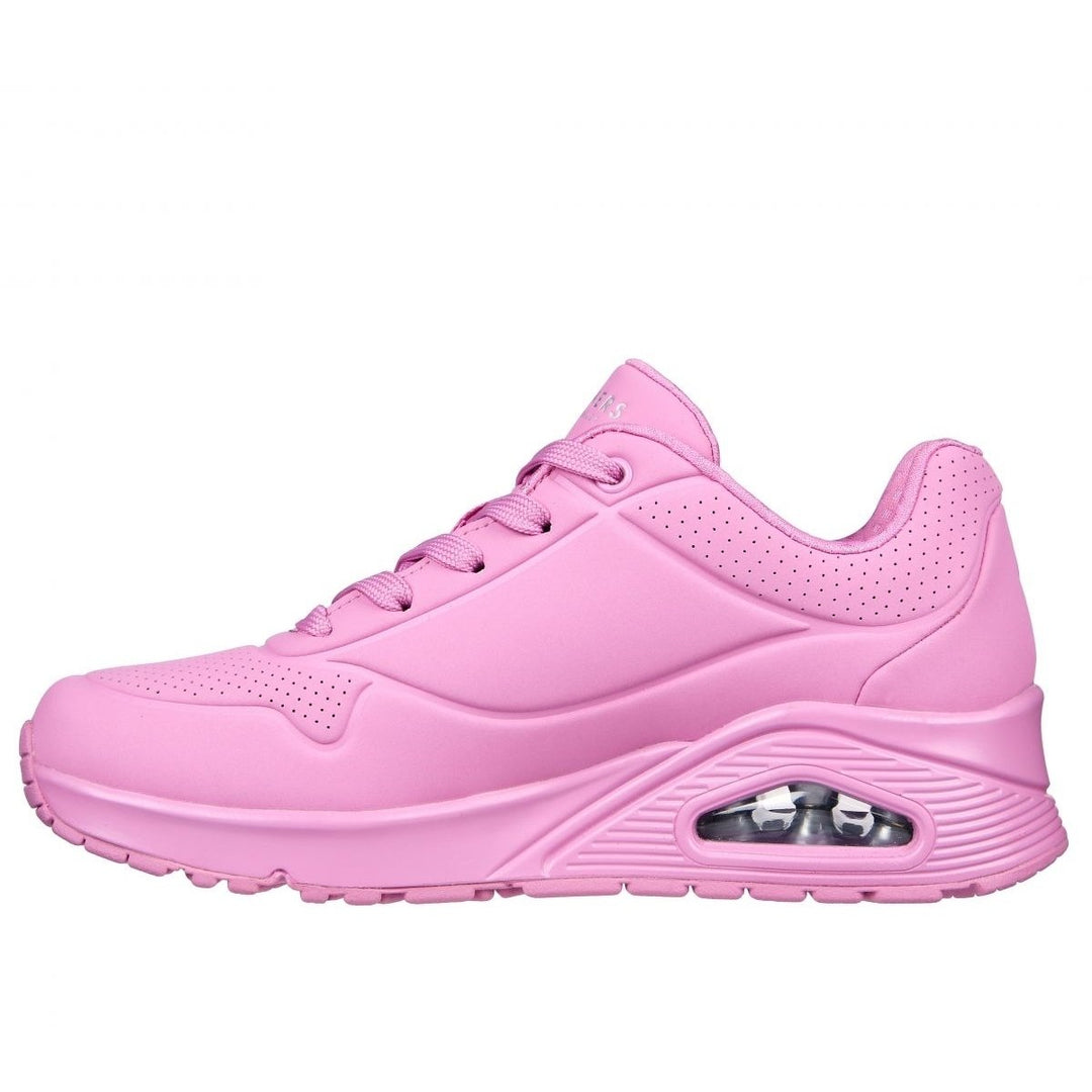 Skechers Womens Uno - Stand on Air Sneaker Pink - 73690-PNK PINK Image 3