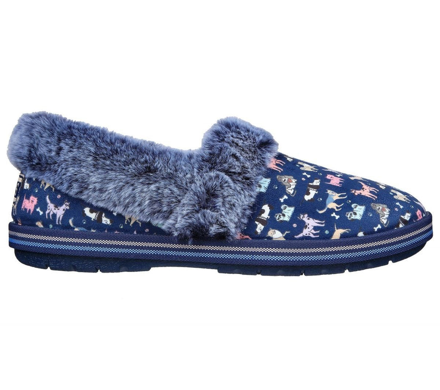 Skechers Womens BOBS Too Cozy - Ruff Amble Slipper Navy/Multi - 113676-NVMT NVMT Image 1