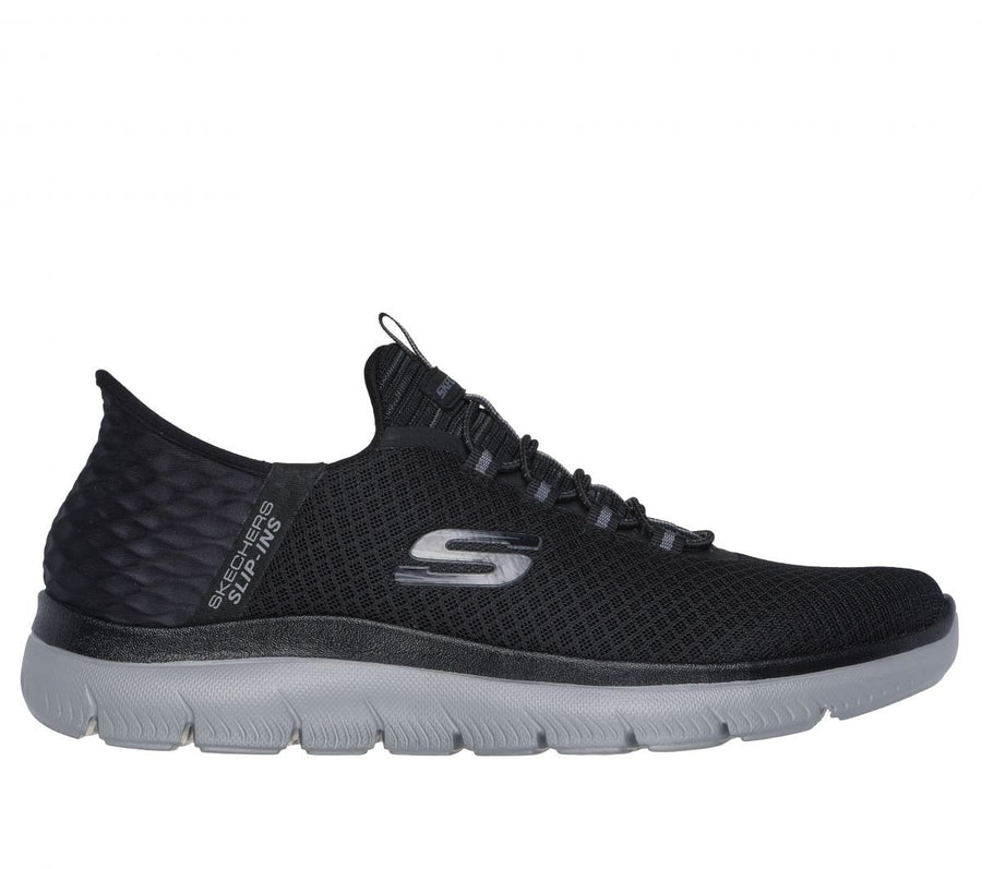 Skechers Mens Slip-ins: Summits - High Range Sneaker Black/Charcoal - 232457-BKCC BLACK/CHARCOAL Image 1