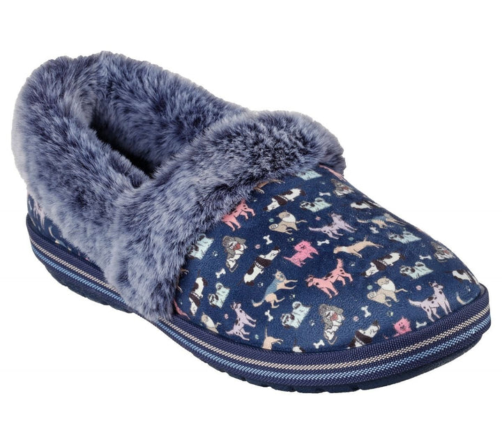 Skechers Womens BOBS Too Cozy - Ruff Amble Slipper Navy/Multi - 113676-NVMT NVMT Image 2