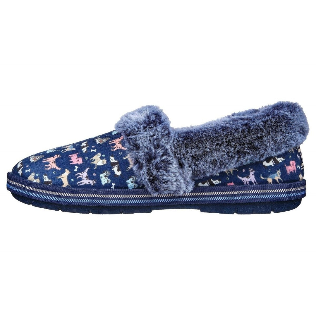 Skechers Womens BOBS Too Cozy - Ruff Amble Slipper Navy/Multi - 113676-NVMT NVMT Image 3