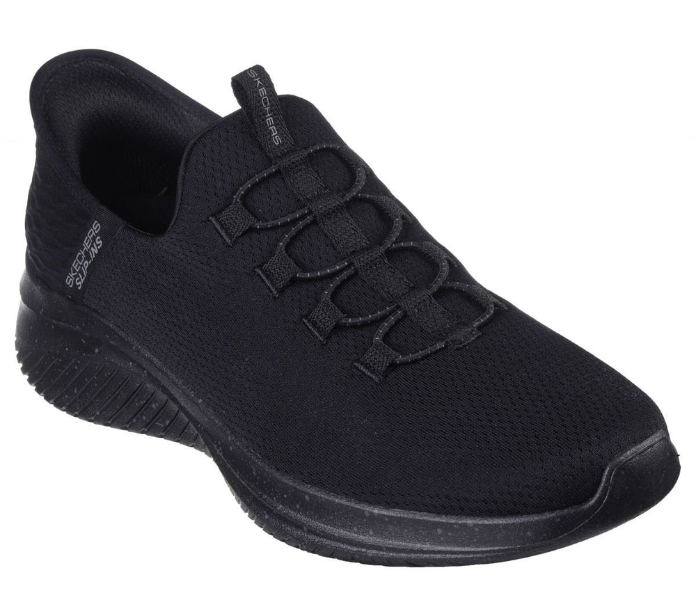 Skechers Mens Slip-ins: Ultra Flex 3.0 - Right Away Sneaker Black/Black - 232452-BBK black/black Image 2