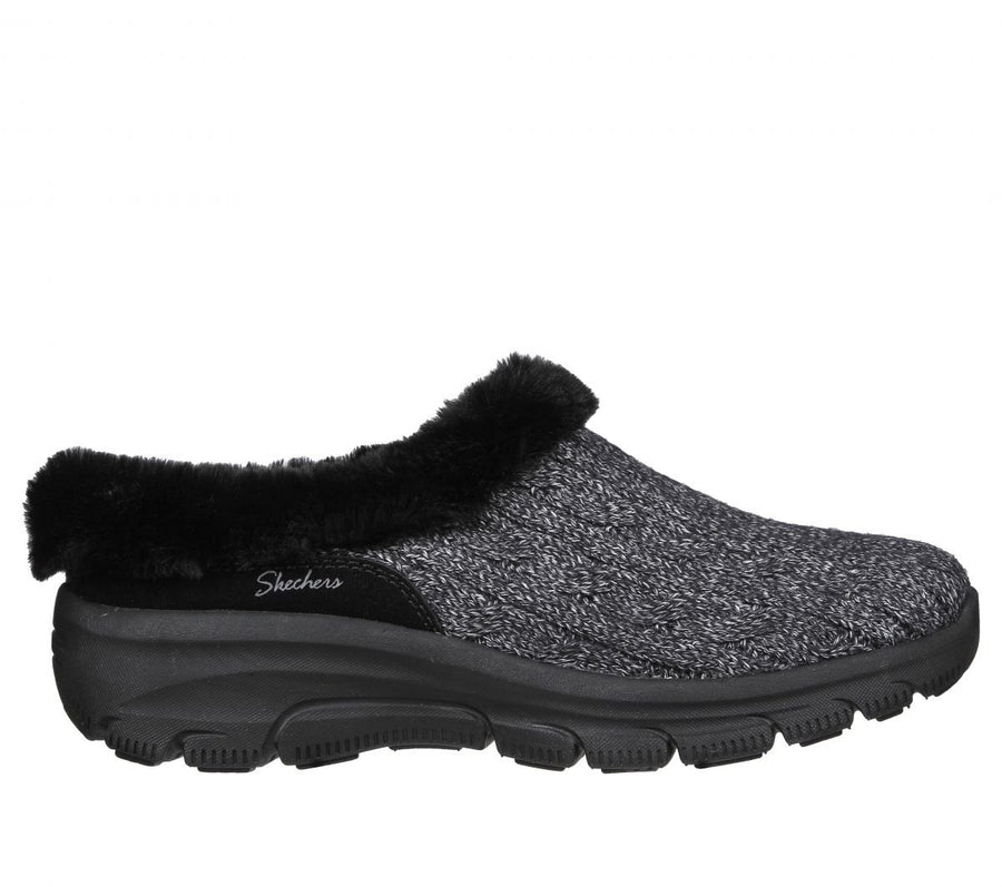 Skechers Womens Easy Going - Pretty Cozy Slipper Black/Black - 167397-BBK BLACK Image 1