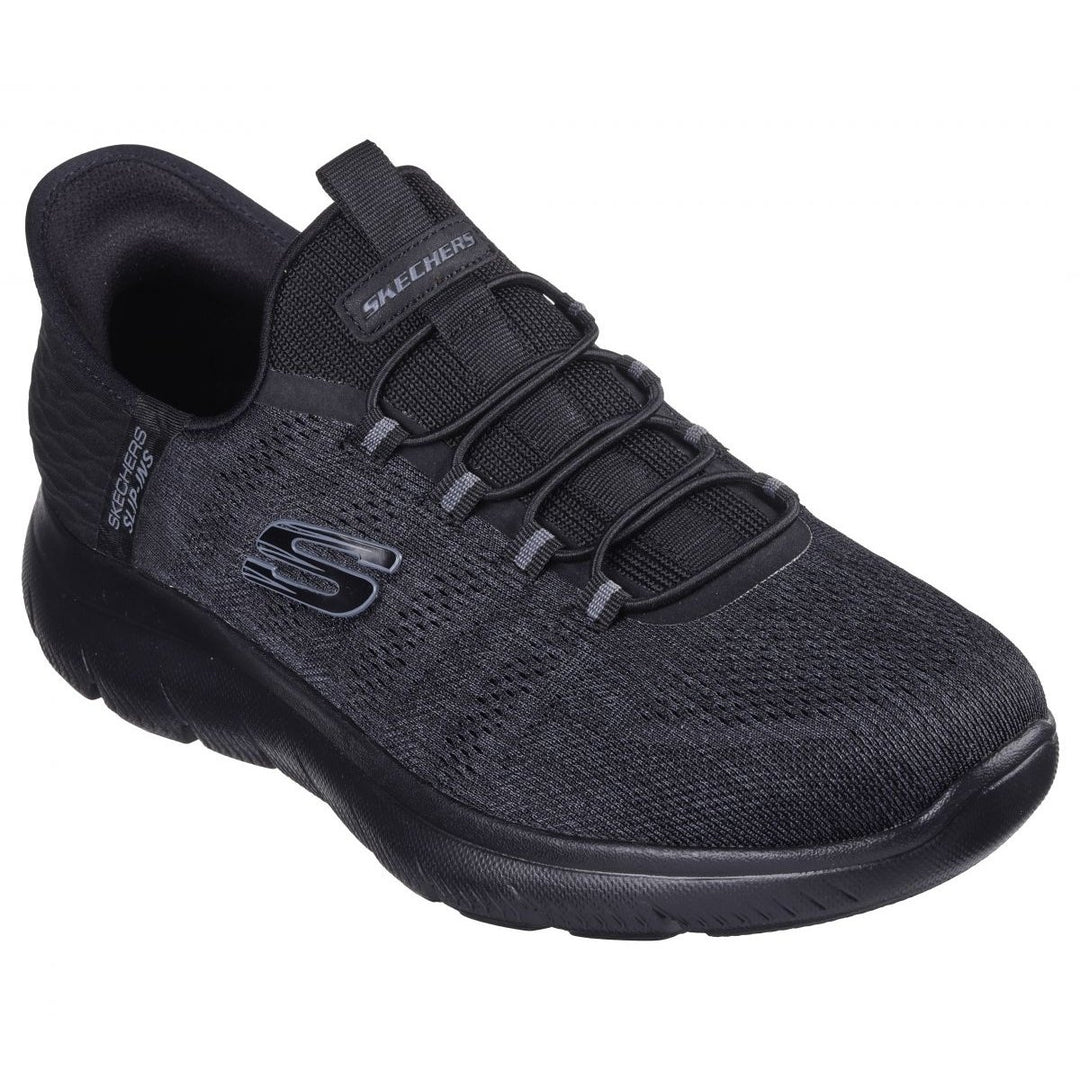 Skechers Mens Slip-ins: Summits - Key Pace Sneaker Black/Black - 232469-BBK black/black Image 2