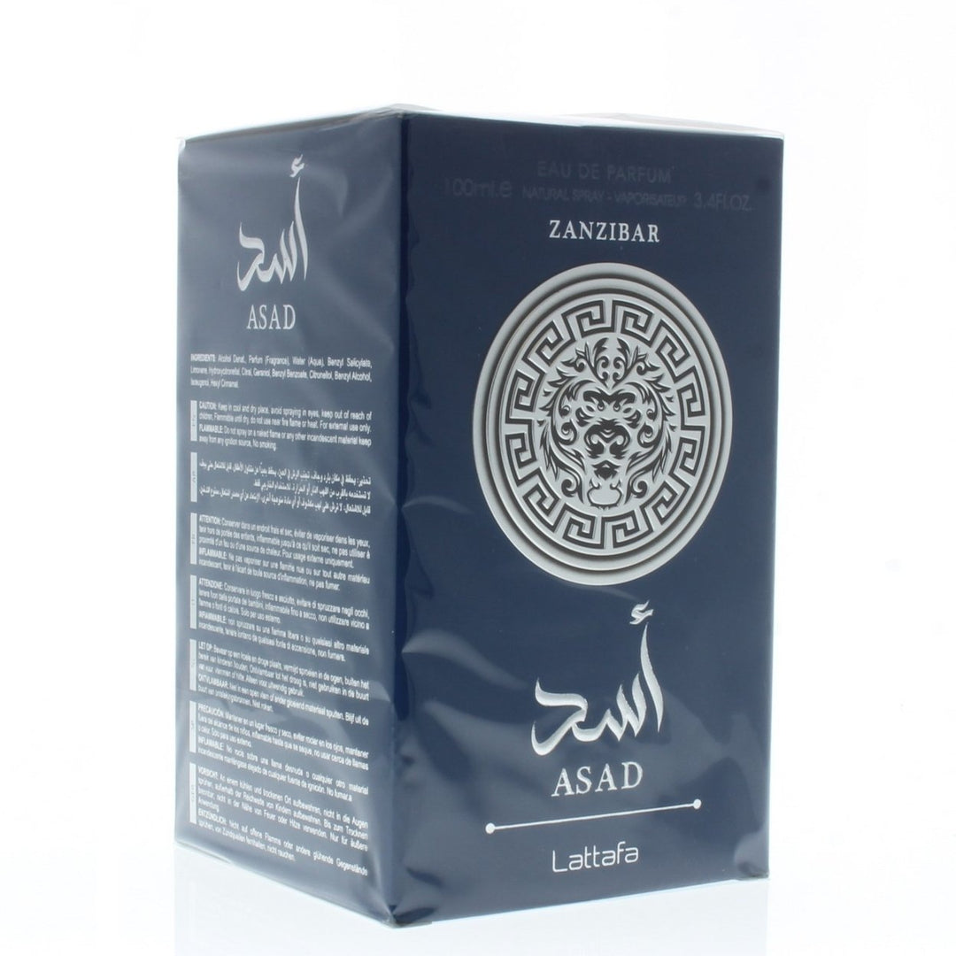 Lattafa Asad Zanzibar Eau De Parfum Spray for Men 100ml/3.4oz Image 1