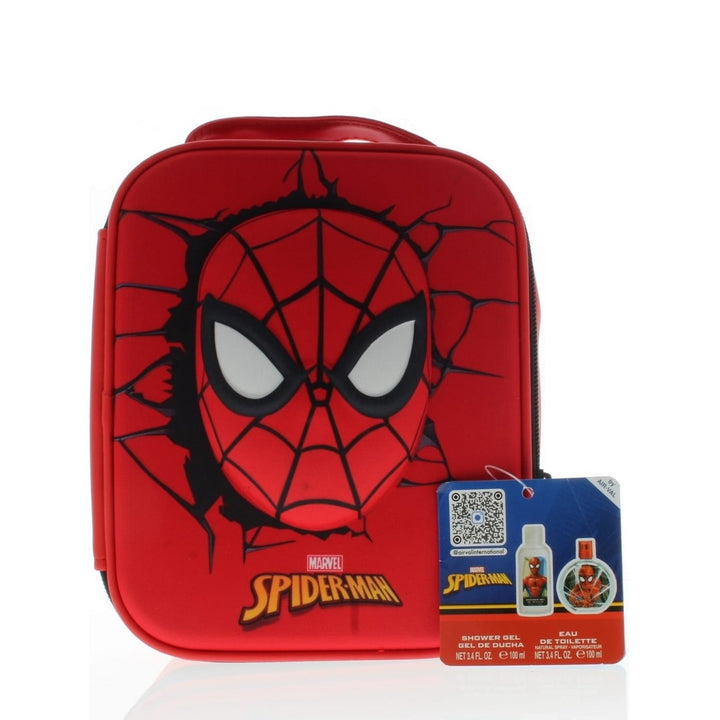 Marvel Spiderman Men 3pc Set for Kids (Includes: Eau De Toilette 3.4oz/100ml + Shower Gel 3.4oz/100ml + Zip Case) Image 1