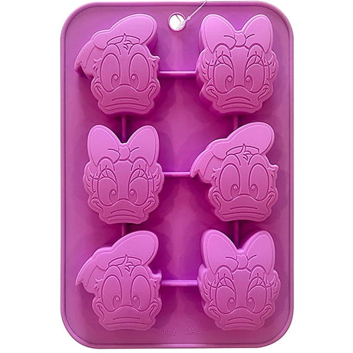 Disney Silicone Cake Mold Large Donald and Daisy Image 1