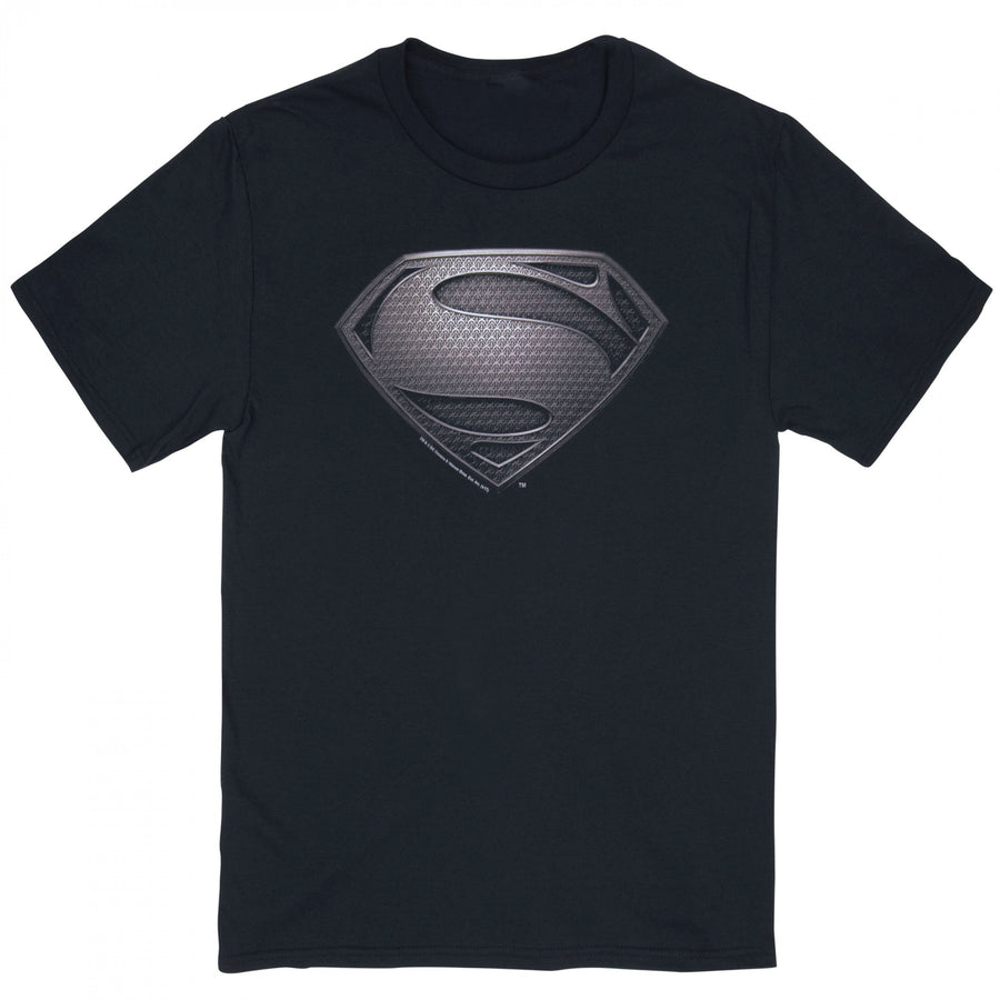 Superman Justice League Snyder Cut Black Symbol T-Shirt Image 1