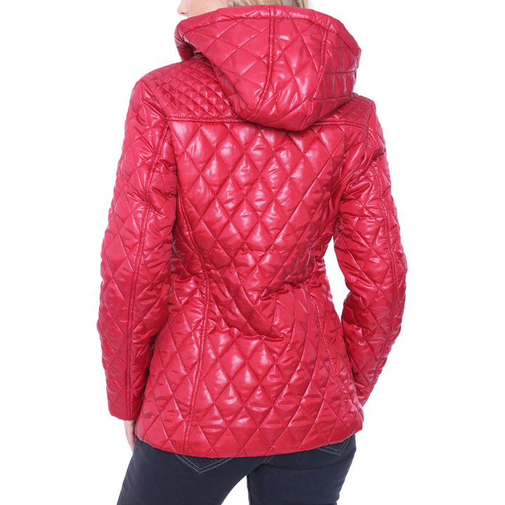 White Mark Womens Puffer Coat Image 3